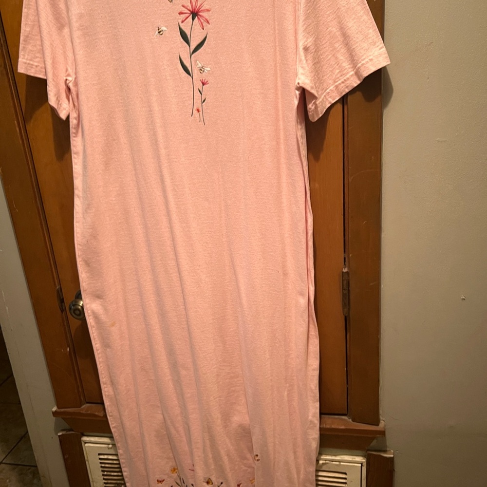 Cherokee Light Pink Floral Maxi Dress